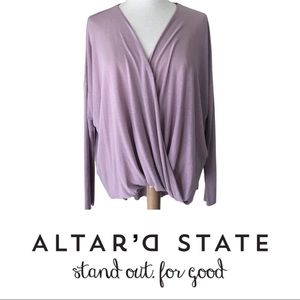 Altar’d State | Mauve Long Sleeve Blouse